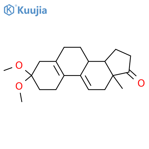 3,3-dimethoxyestra-5(10),9(11)-dien-17-one structure