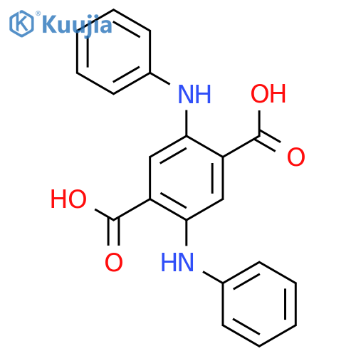 1,4-Benzenedicarboxylicacid, 2,5-bis(phenylamino)- structure
