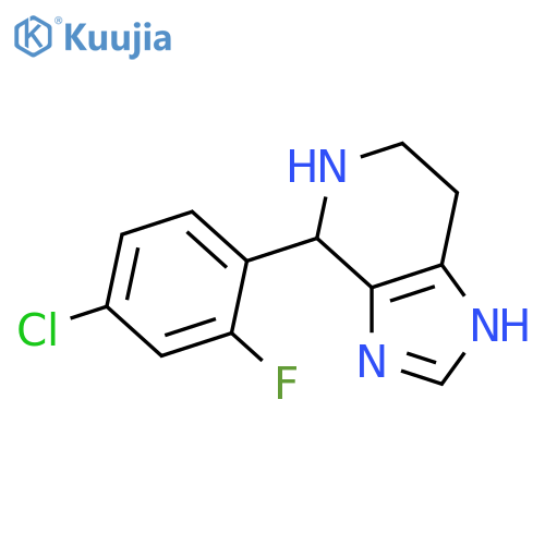 4-(4-Chloro-2-fluorophenyl)-4,5,6,7-tetrahydro-3H-imidazo4,5-cpyridine structure