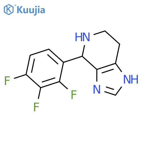 4-(2,3,4-Trifluorophenyl)-4,5,6,7-tetrahydro-3H-imidazo4,5-cpyridine structure