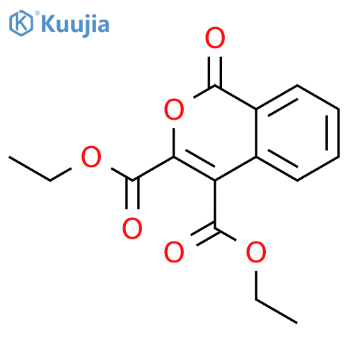 1H-2-Benzopyran-3,4-dicarboxylic acid, 1-oxo-, diethyl ester structure