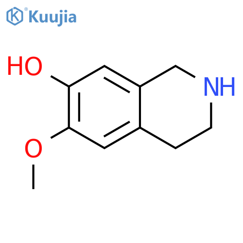 6-methoxy-1,2,3,4-tetrahydroisoquinolin-7-ol structure