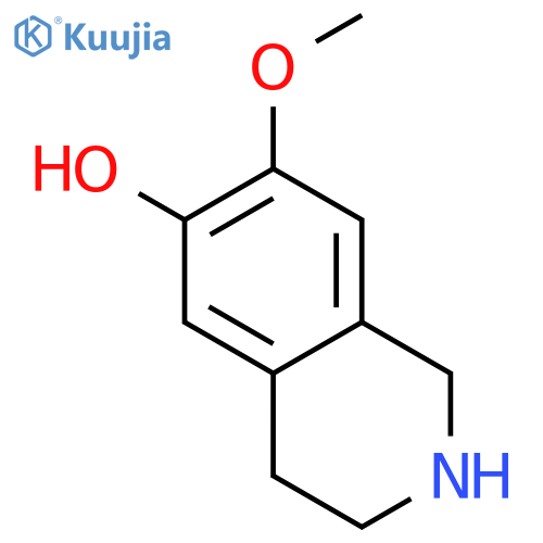 7-methoxy-1,2,3,4-tetrahydroisoquinolin-6-ol structure