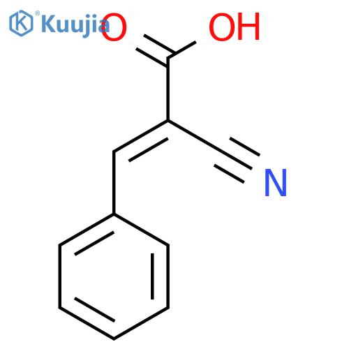 2-Cyano-3-phenylprop-2-enoic Acid structure