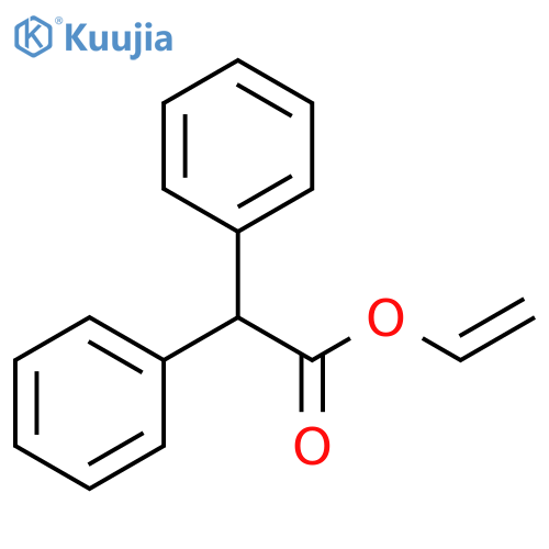 Benzeneacetic acid, α-phenyl-, ethenyl ester structure