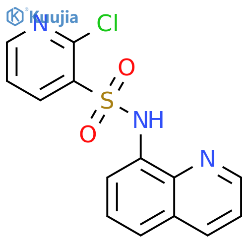 2-Chloro-N-8-quinolinyl-3-pyridinesulfonamide structure