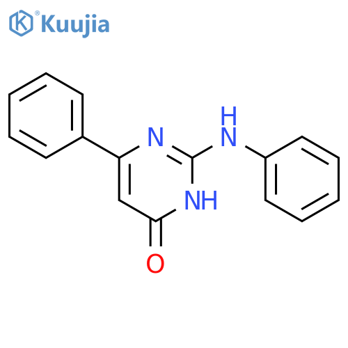 4(1H)-Pyrimidinone, 6-phenyl-2-(phenylamino)- structure