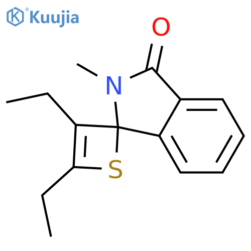 Spiro[1H-isoindole-1,2'-[2H]thiet]-3(2H)-one, 3',4'-diethyl-2-methyl- structure