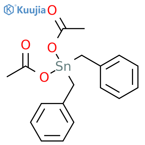 Stannane,bis(acetyloxy)bis(phenylmethyl)- (9CI) structure