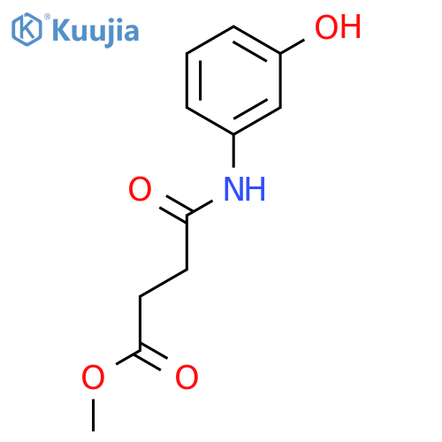 Butanoic acid, 4-[(3-hydroxyphenyl)amino]-4-oxo-, methyl ester structure