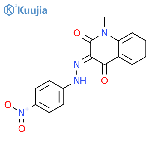 2(1H)-Quinolinone,4-hydroxy-1-methyl-3-[2-(4-nitrophenyl)diazenyl]- structure
