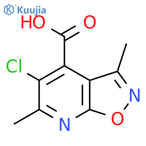 5-chloro-3,6-dimethylisoxazolo[5,4-b]pyridine-4-carboxylic acid structure