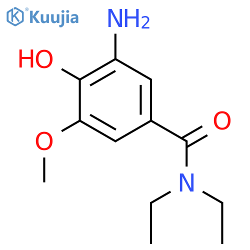 3-Amino-N,N-diethyl-4-hydroxy-5-methoxybenzamide structure