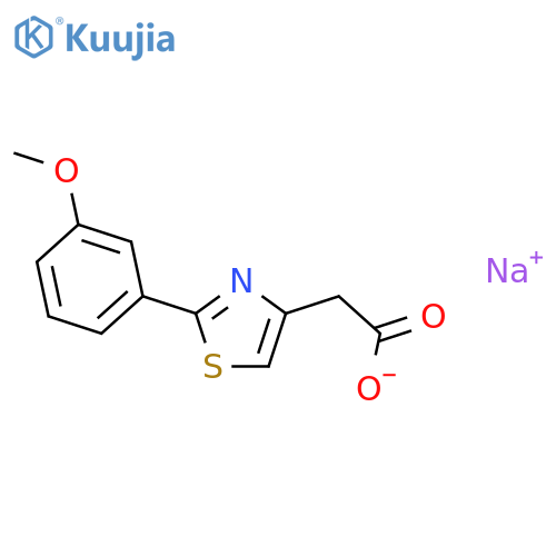 Sodium 2-2-(3-Methoxyphenyl)-1,3-thiazol-4-ylacetate structure