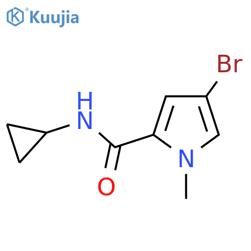 4-Bromo-N-cyclopropyl-1-methyl-1H-pyrrole-2-carboxamide structure