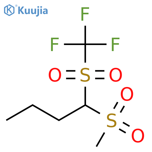 Butane, 1-(methylsulfonyl)-1-[(trifluoromethyl)sulfonyl]- structure