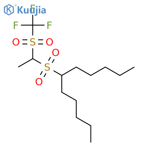 Undecane, 6-[[1-[(trifluoromethyl)sulfonyl]ethyl]sulfonyl]- structure