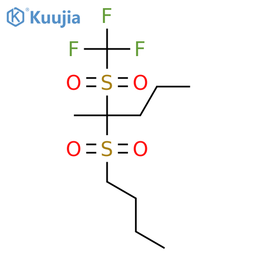 Pentane, 2-(butylsulfonyl)-2-[(trifluoromethyl)sulfonyl]- structure