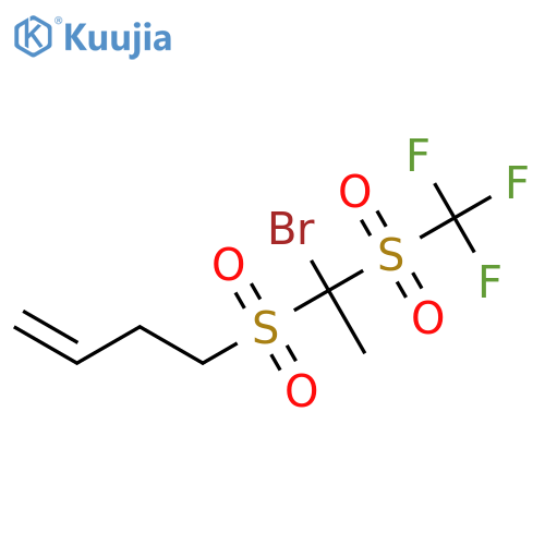 1-Butene, 4-[[1-bromo-1-[(trifluoromethyl)sulfonyl]ethyl]sulfonyl]- structure