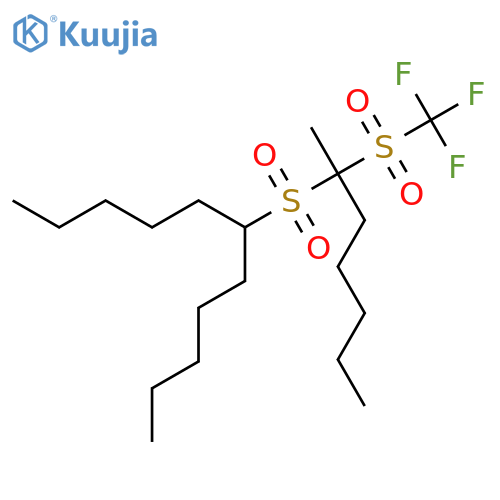 Undecane, 6-[[1-methyl-1-[(trifluoromethyl)sulfonyl]hexyl]sulfonyl]- structure