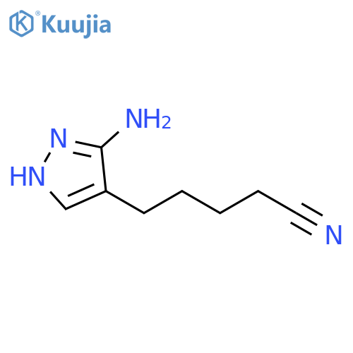5-amino-1H-Pyrazole-4-pentanenitrile structure