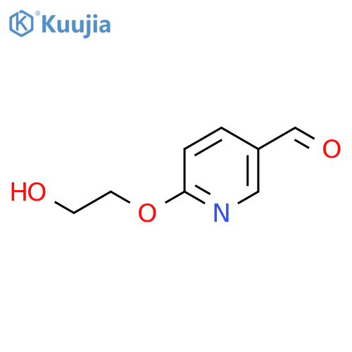 6-(2-Hydroxyethoxy)pyridine-3-carbaldehyde structure