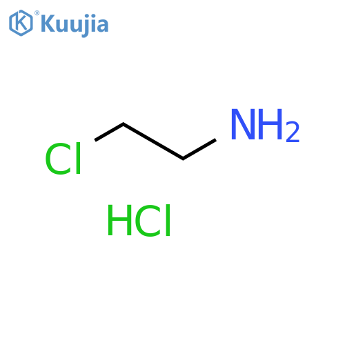 Ethanamine, 2-chloro-, labeled with tritium, hydrochloride (1:1) structure
