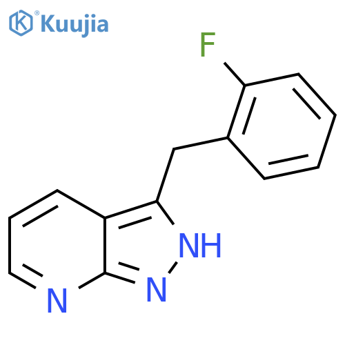 3-(2-Fluorobenzyl)-1H-pyrazolo[3,4-b]pyridine structure