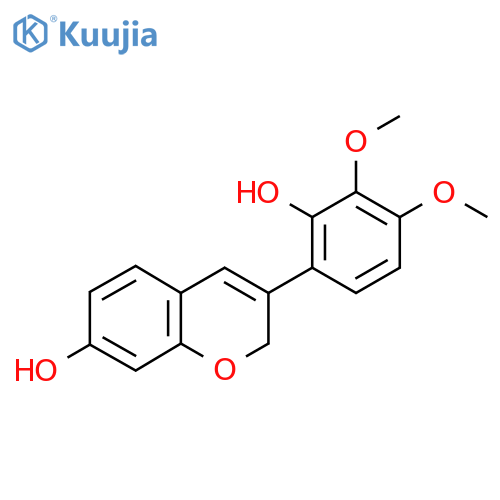 2H-1-Benzopyran-7-ol,3-(2-hydroxy-3,4-dimethoxyphenyl)- structure