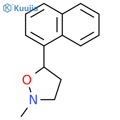 Isoxazolidine, 2-methyl-5-(1-naphthalenyl)- structure