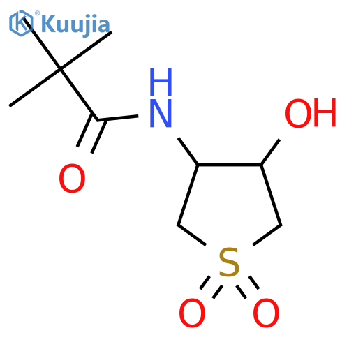 N-(4-Hydroxy-1,1-dioxo-1lambda6-thiolan-3-yl)-2,2-dimethylpropanamide structure