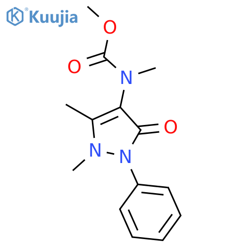 Methyl N-(2,3-Dihydro-1,5-dimethyl-3-oxo-2-phenyl-1H-pyrazol-4-yl)-N-methylcarbamate structure