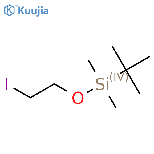 tert-butyl-(2-iodoethoxy)-dimethyl-silane structure