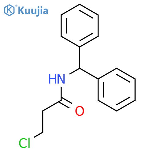 3-Chloro-N-(diphenylmethyl)propanamide structure