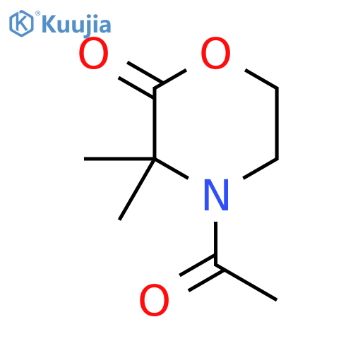 4-Acetyl-3,3-dimethylmorpholin-2-one structure