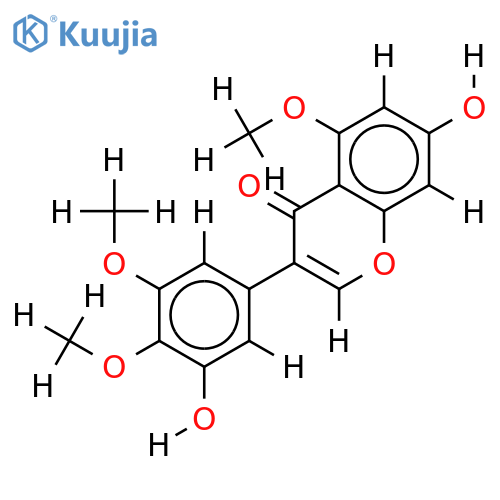 7,3'-dihydroxy-5,4',5'-trimethoxyisoflavone structure