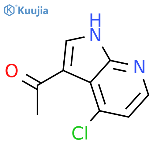3-Acetyl-4-chloro-7-azaindole structure
