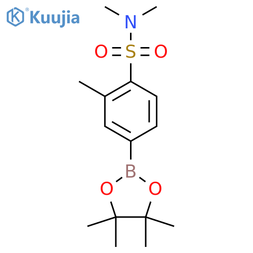 Benzenesulfonamide, N,n,2-trimethyl-4-(4,4,5,5-tetramethyl-1,3,2-dioxaborolan-2-yl)- structure