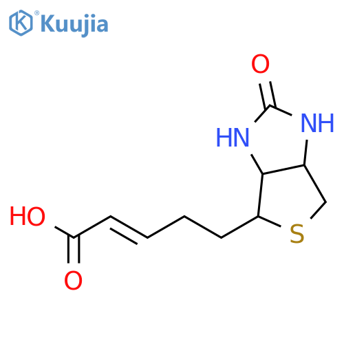 2-Pentenoic acid,5-[(3aS,4S,6aR)-hexahydro-2-oxo-1H-thieno[3,4-d]imidazol-4-yl]-, (2E)- structure