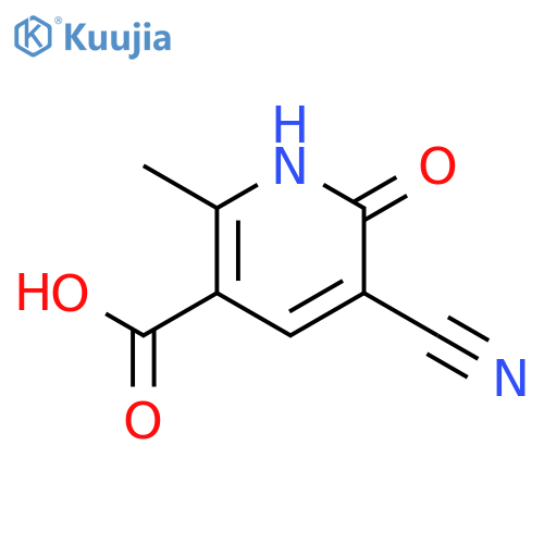 5-Cyano-2-methyl-6-oxo-1,6-dihydro-3-pyridinecarboxylic Acid structure