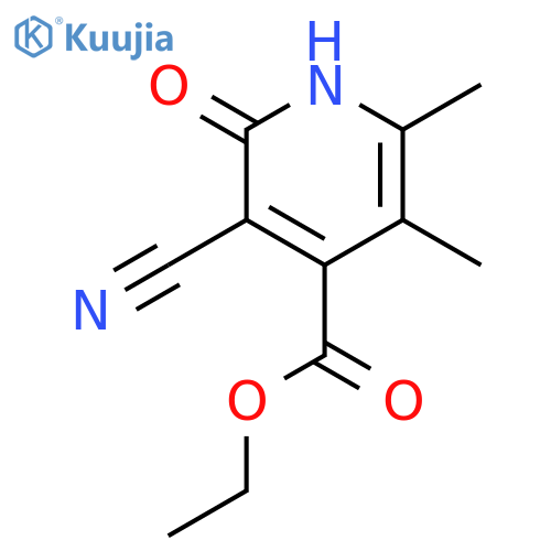 4-Pyridinecarboxylic acid, 3-cyano-1,2-dihydro-5,6-dimethyl-2-oxo-, ethyl ester structure