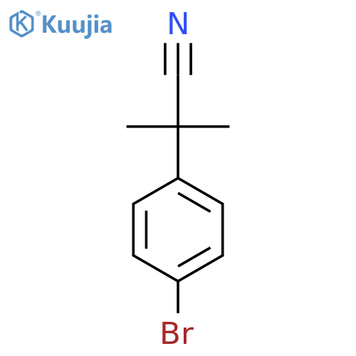 2-(4-Bromophenyl)-2-methylpropanenitrile structure