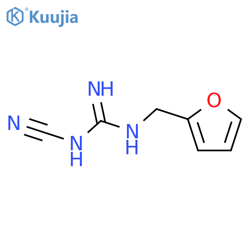 Guanidine, N-cyano-N'-(2-furanylmethyl)- structure