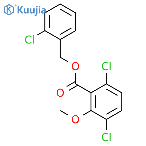 BENZOIC ACID, 3,6-DICHLORO-2-METHOXY-, (2-CHLOROPHENYL)METHYL ESTER structure