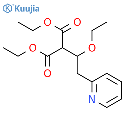 ethyl 3-ethoxy-2-ethoxycarbonyl-4-(pyridin-2-yl)butyrate structure