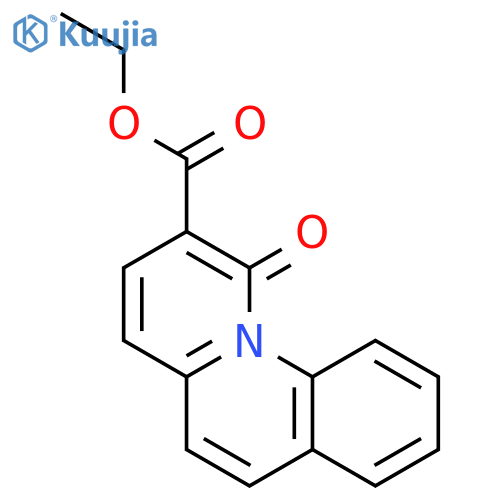 Ethyl Benzo6,7-4-oxo-4H-quinolizine-3-carboxlate structure