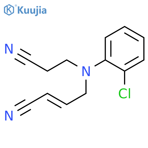 2-Butenenitrile, 4-[(2-chlorophenyl)(2-cyanoethyl)amino]-, (E)- structure