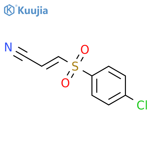 3-(4-Chlorobenzenesulfonyl)prop-2-enenitrile structure