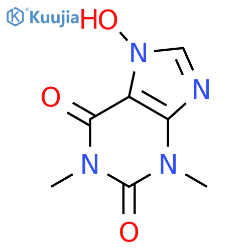 1H-Purine-2,6-dione,3,7-dihydro-7-hydroxy-1,3-dimethyl- structure