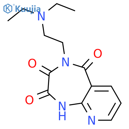 1H-Pyrido[2,3-e]-1,4-diazepine-2,3,5(4H)-trione,4-[2-(diethylamino)ethyl]- structure